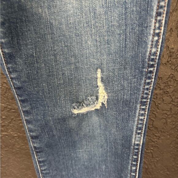 Madewell High Rise Skinny Distressed Deconstructed Hem Button Fly Denim Jeans - Picture 8 of 9